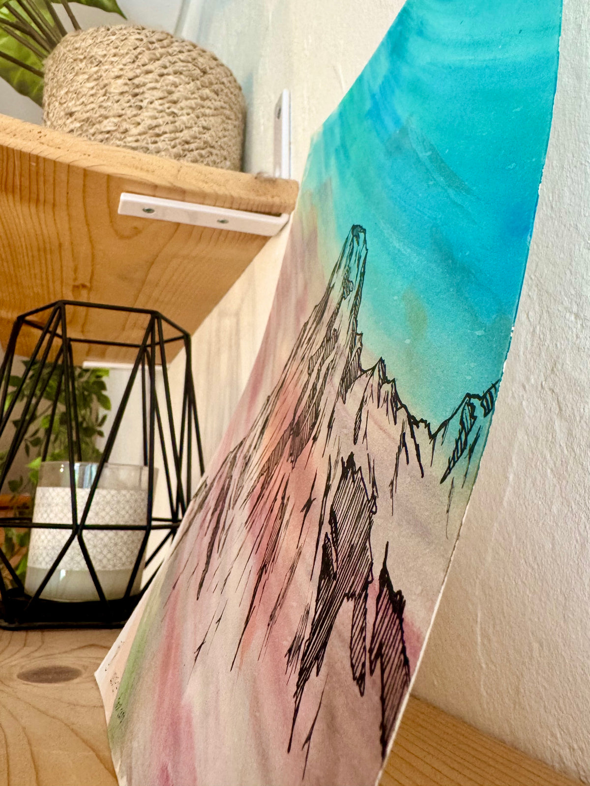 Base Camp – Aquarelle originale